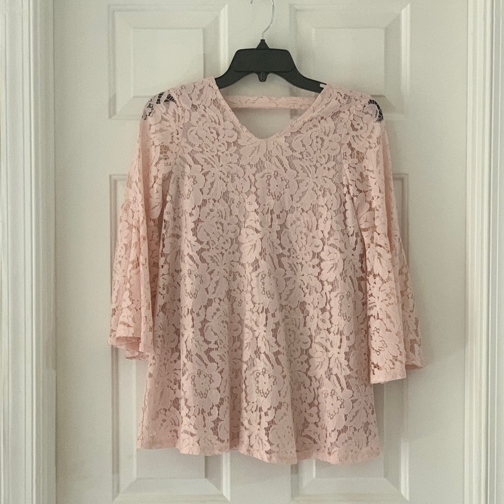Soft peach kids top